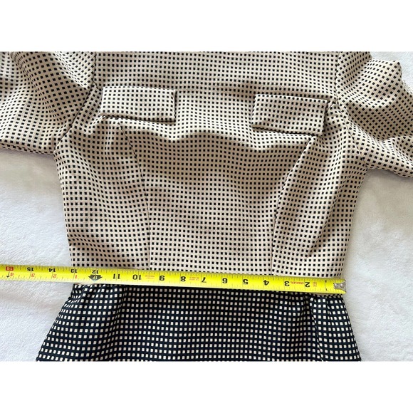 Richard Frontman Vintage 60s Brown Black High Neck Belted Sheath Dress Sz S/M? - Picture 14 of 15